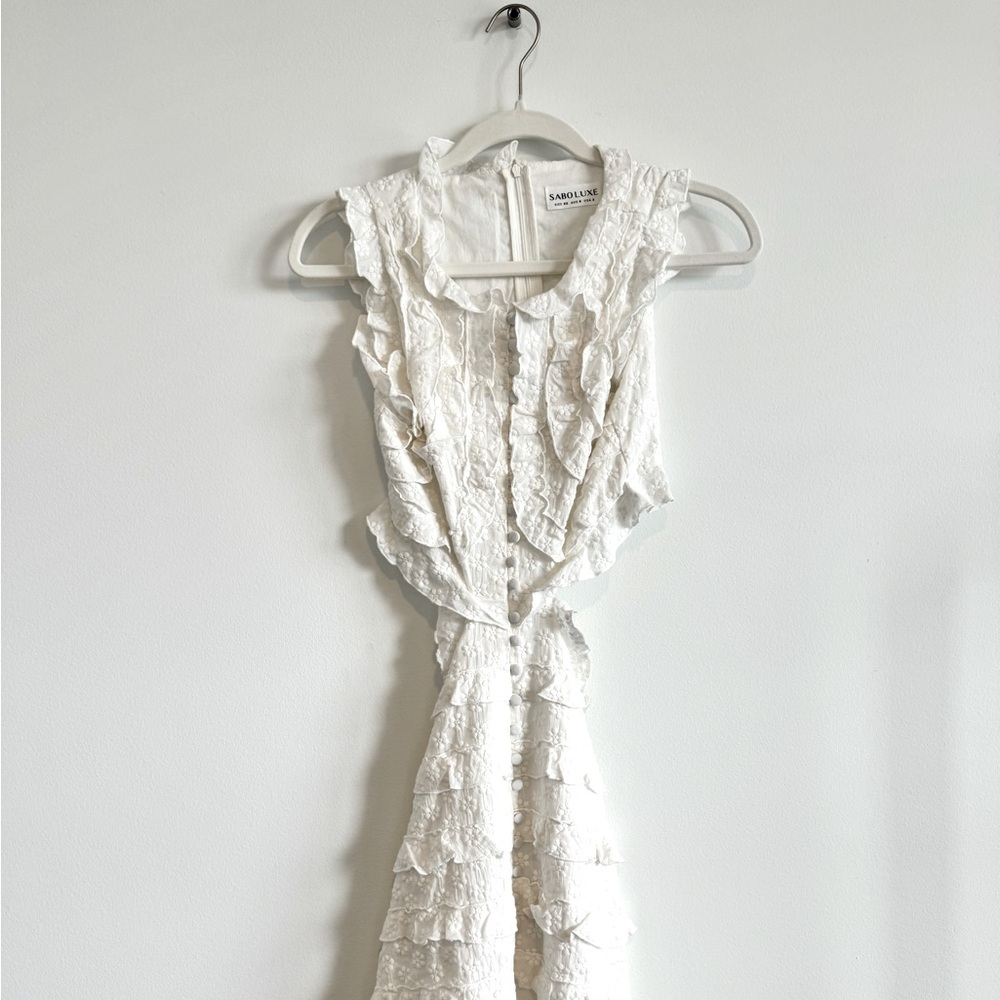 Sabo Skirt Eyelet White Dress